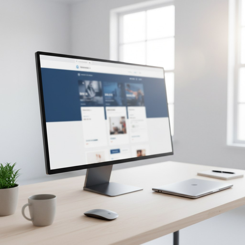 Site e-commerce affiché sur écran