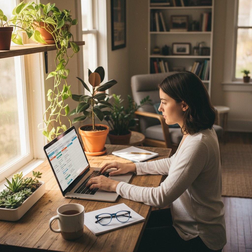 Vue kanban Notion avec les colonnes de suivi de projet web freelance