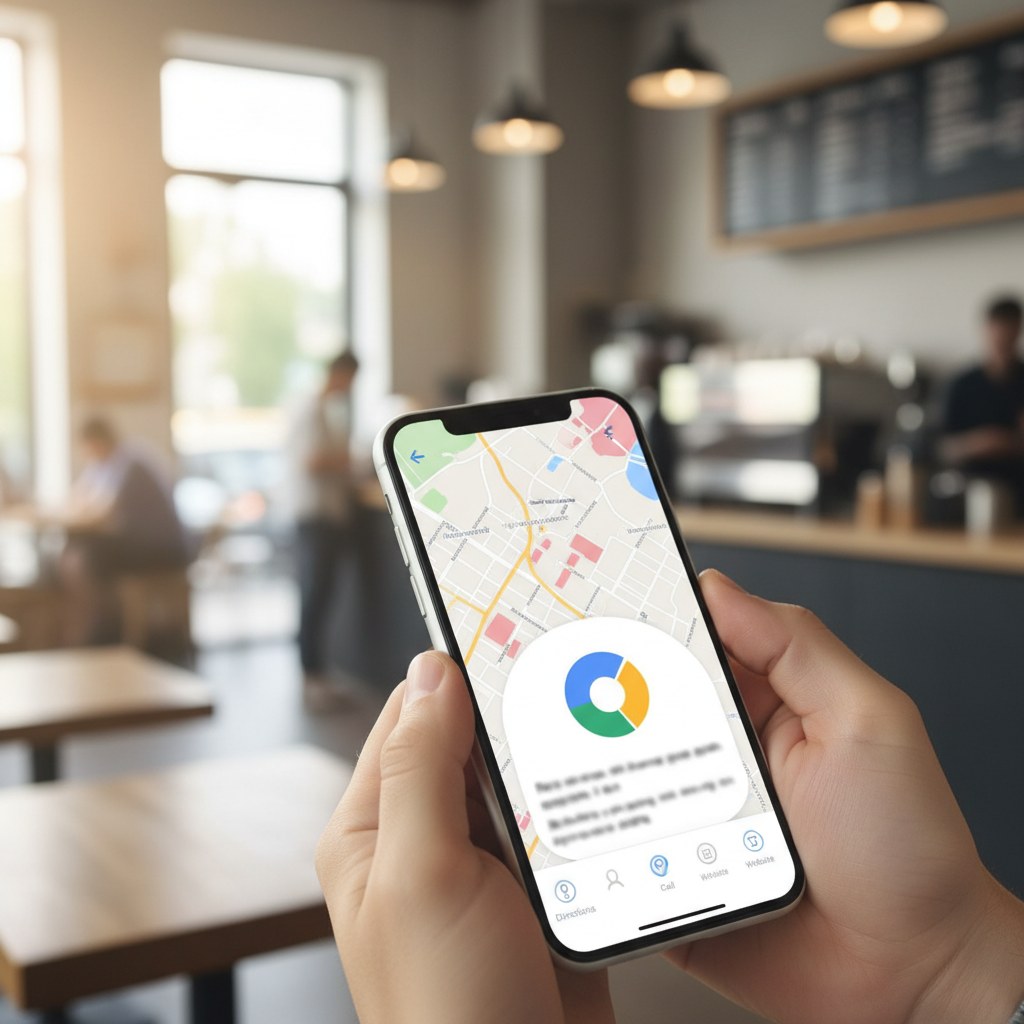 Fiche Google Business Profile optimisée d'une PME locale avec avis clients