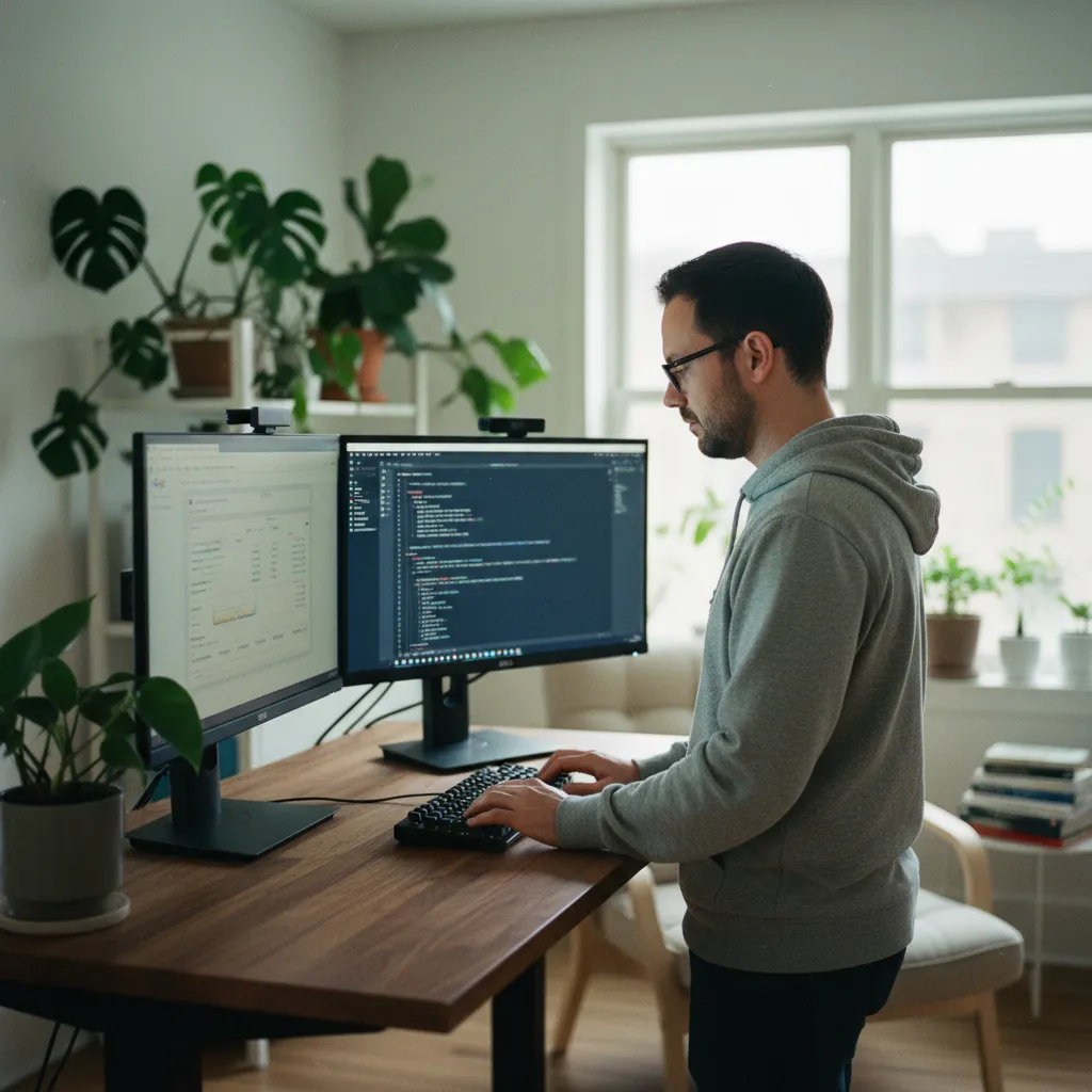 Un développeur freelance analyse les performances SEO de son site via Google Search Console