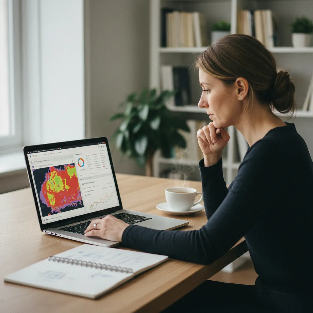 Analyse des données comportementales avec des cartes de chaleur lors d'un audit UX
