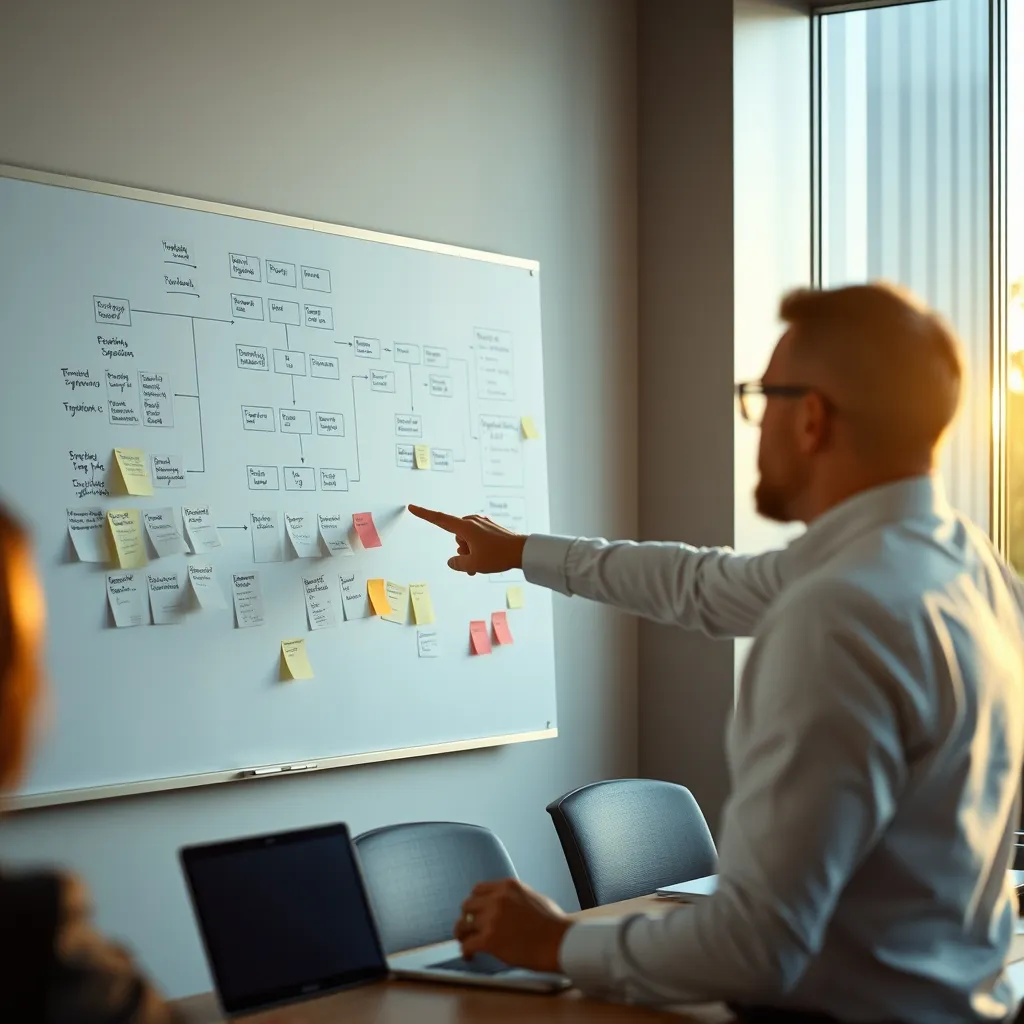 Audit des processus métier lors d'une session de cadrage avec un consultant en automatisation IA