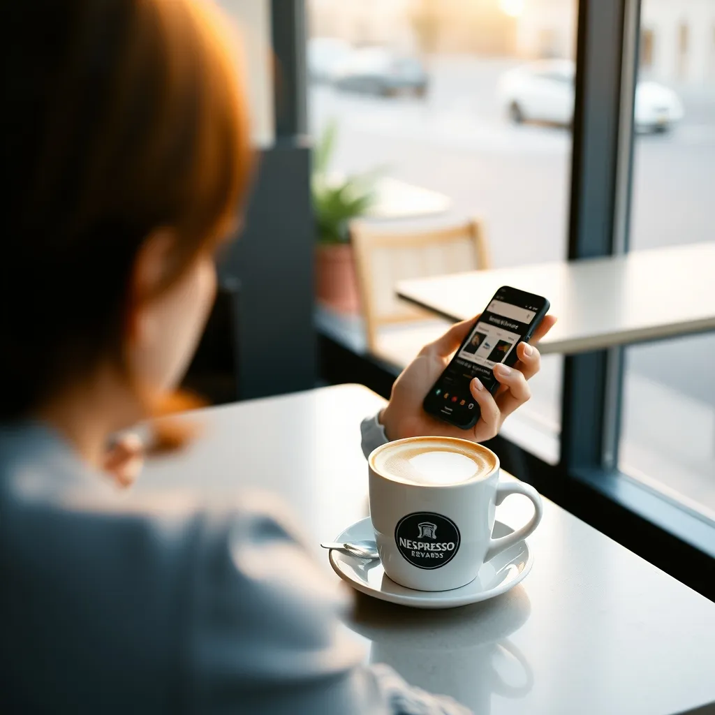 Le programme de fidélité Nespresso and You se gère entièrement depuis l'application mobile