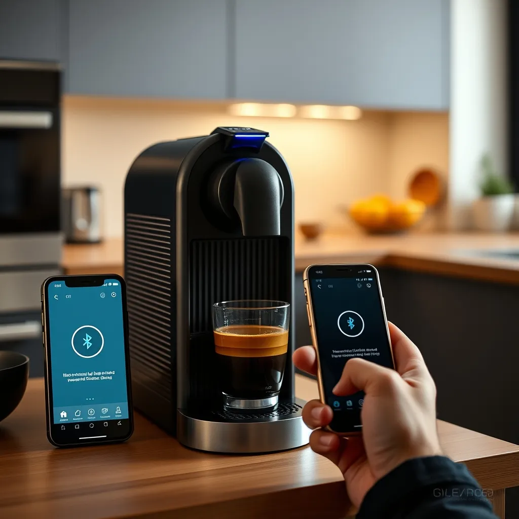 La connexion Bluetooth permet d'appairer votre machine Nespresso en quelques minutes