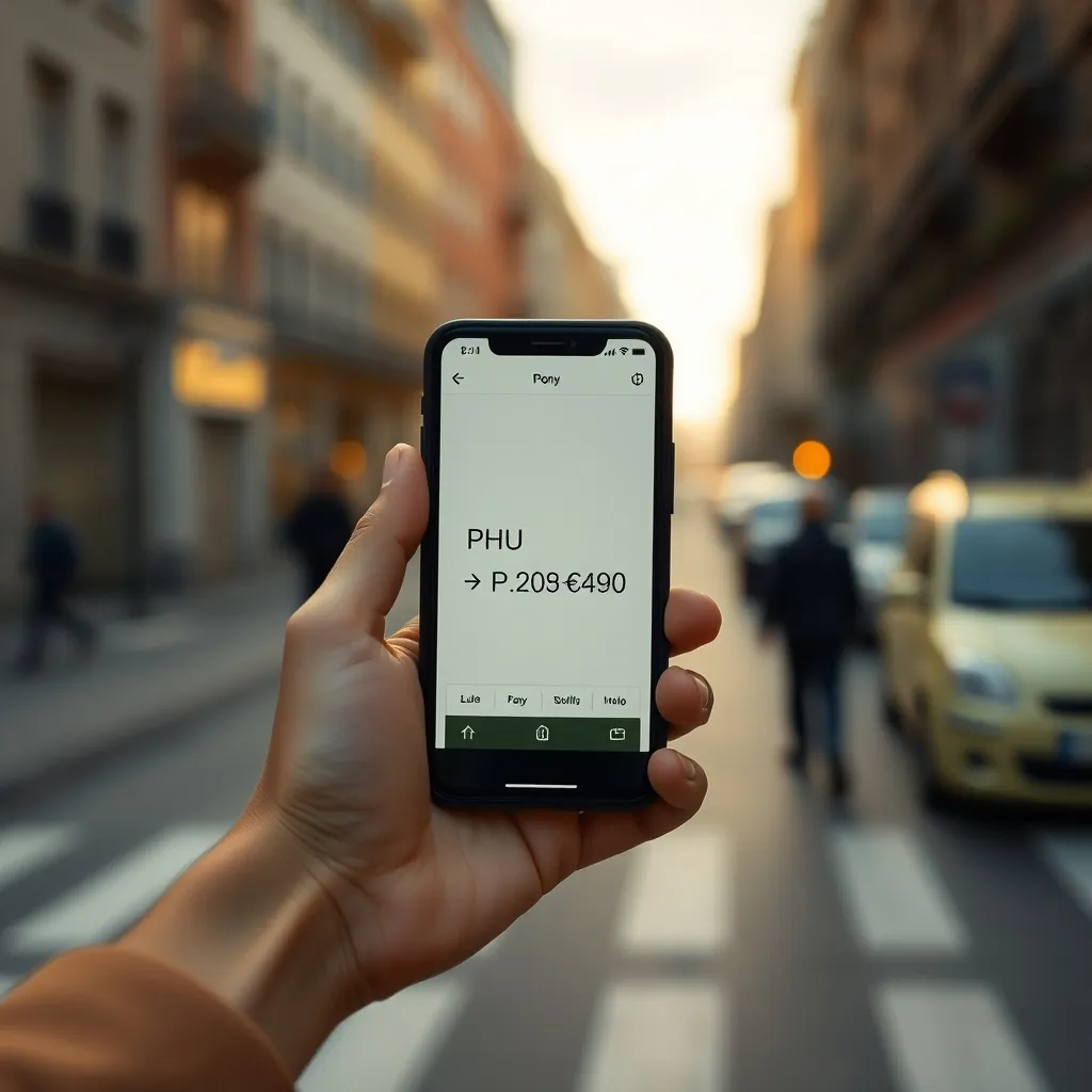 Application mobile de conversion de devises PHP vers EUR