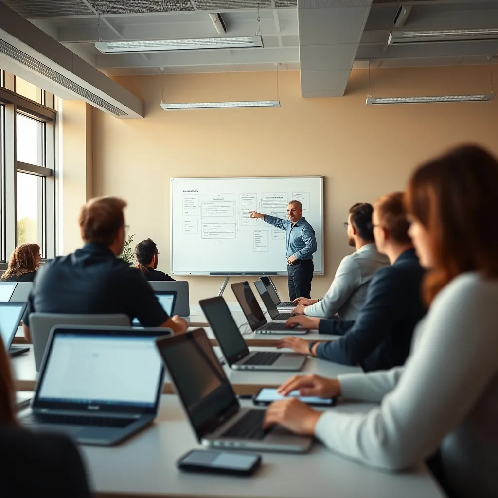 Une formation en présentiel permet un accompagnement personnalisé et une progression rapide