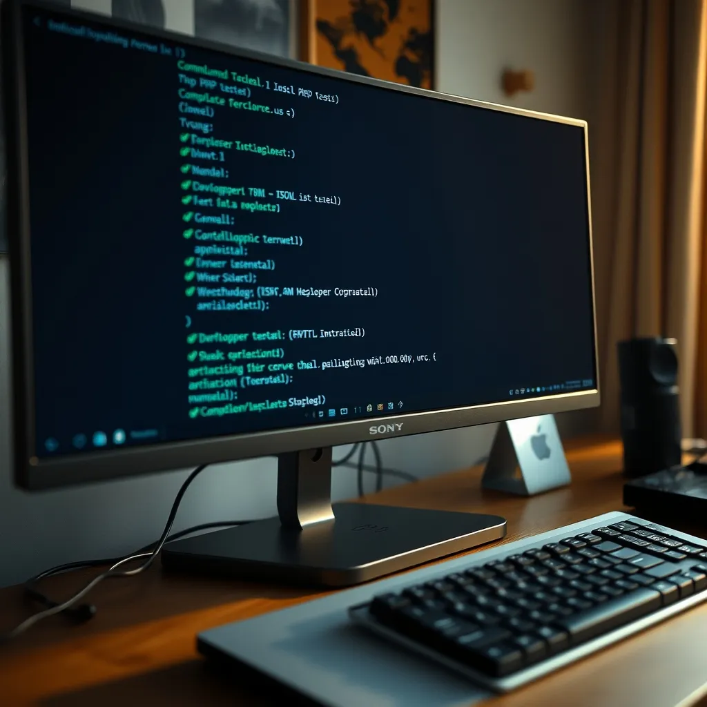 Exécution des tests PHPUnit sur un projet PHP natif avec tous les tests validés