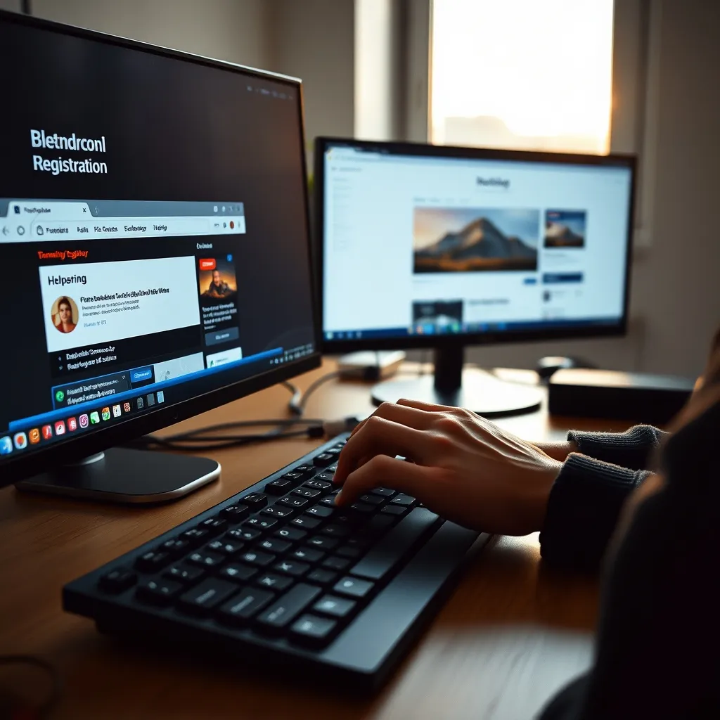 L'enregistrement d'un nom de domaine s'effectue en ligne via un bureau d'enregistrement accrédité