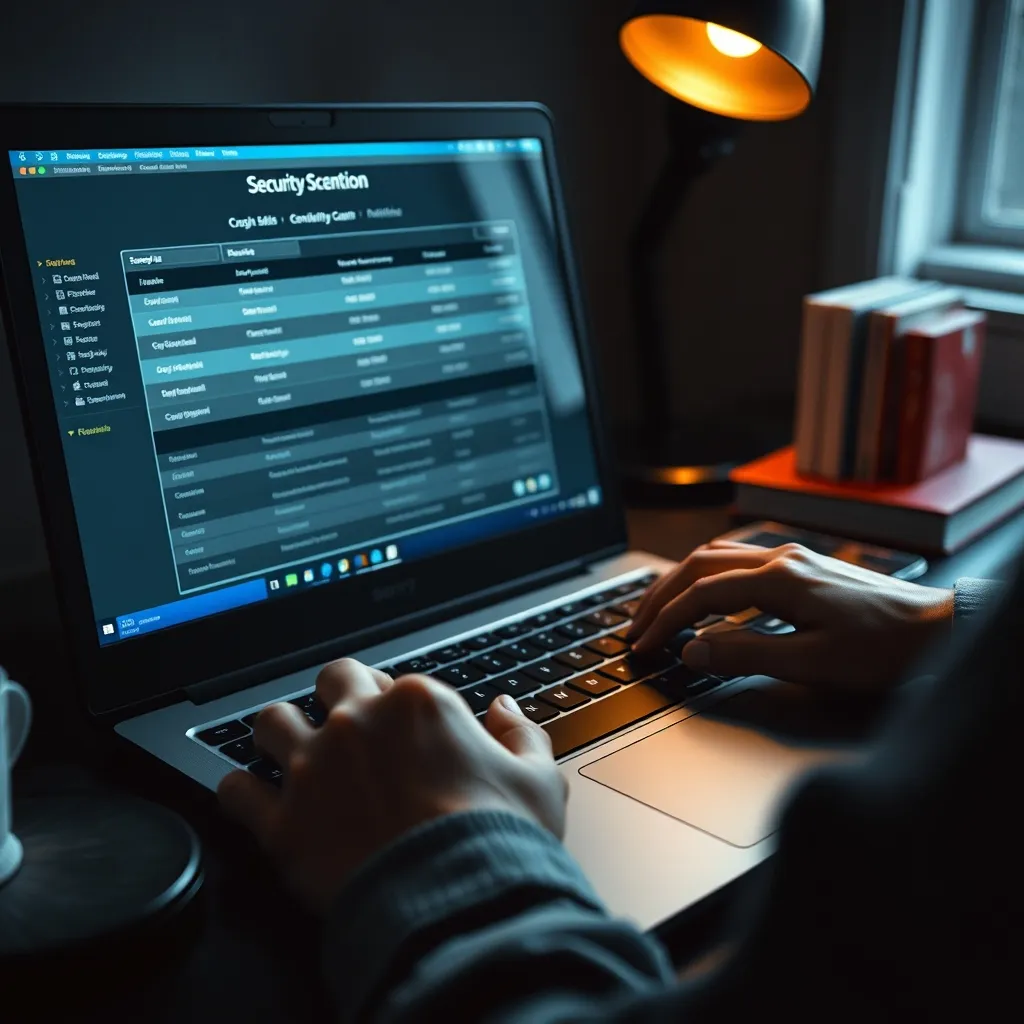 Test d'intrusion en cours sur un environnement client depuis un poste sécurisé